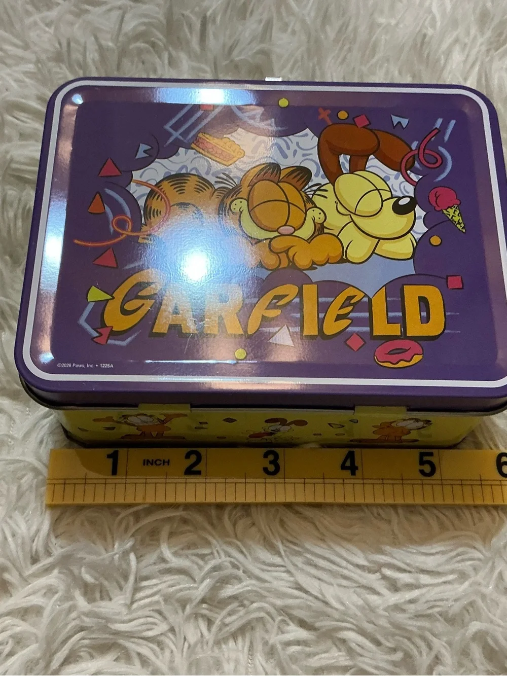 Nickelodeon Garfield and Odie Mini Tin Metal Lunch Box Storage Case